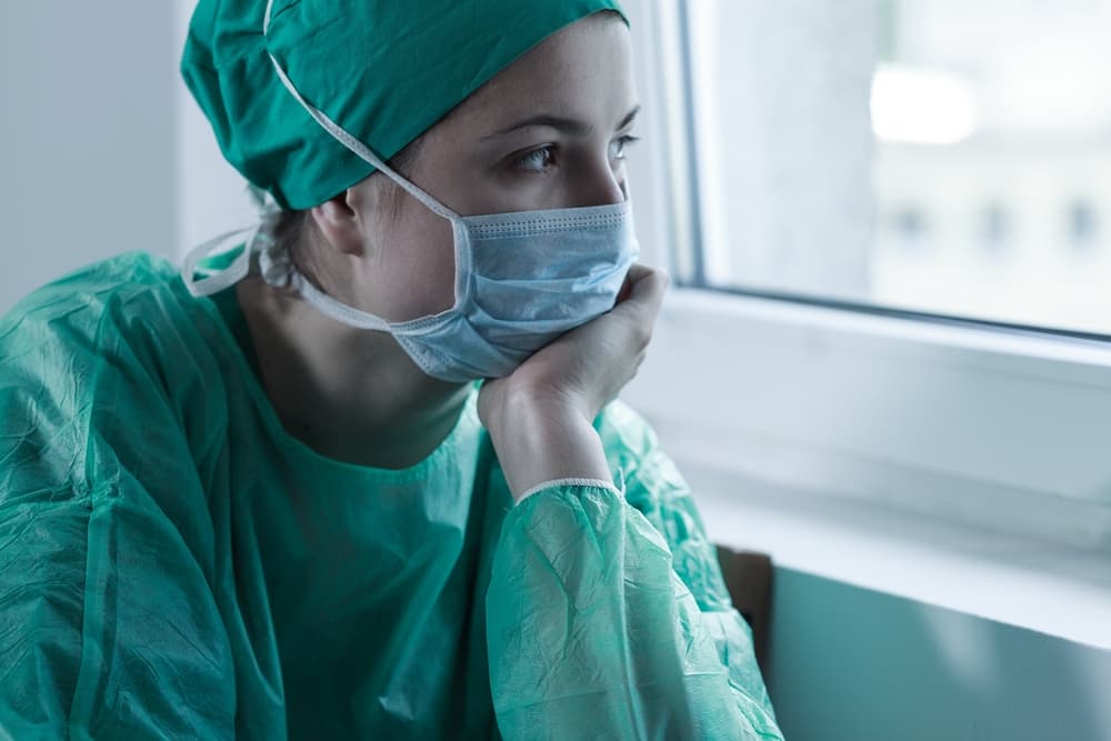 Young despair surgeon after surgery