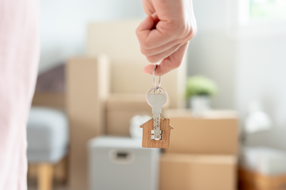 Rental property keys representing landlord responsibility for tenant safety